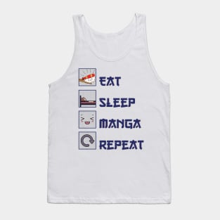 Eat Sleep Manga Repeat Tank Top